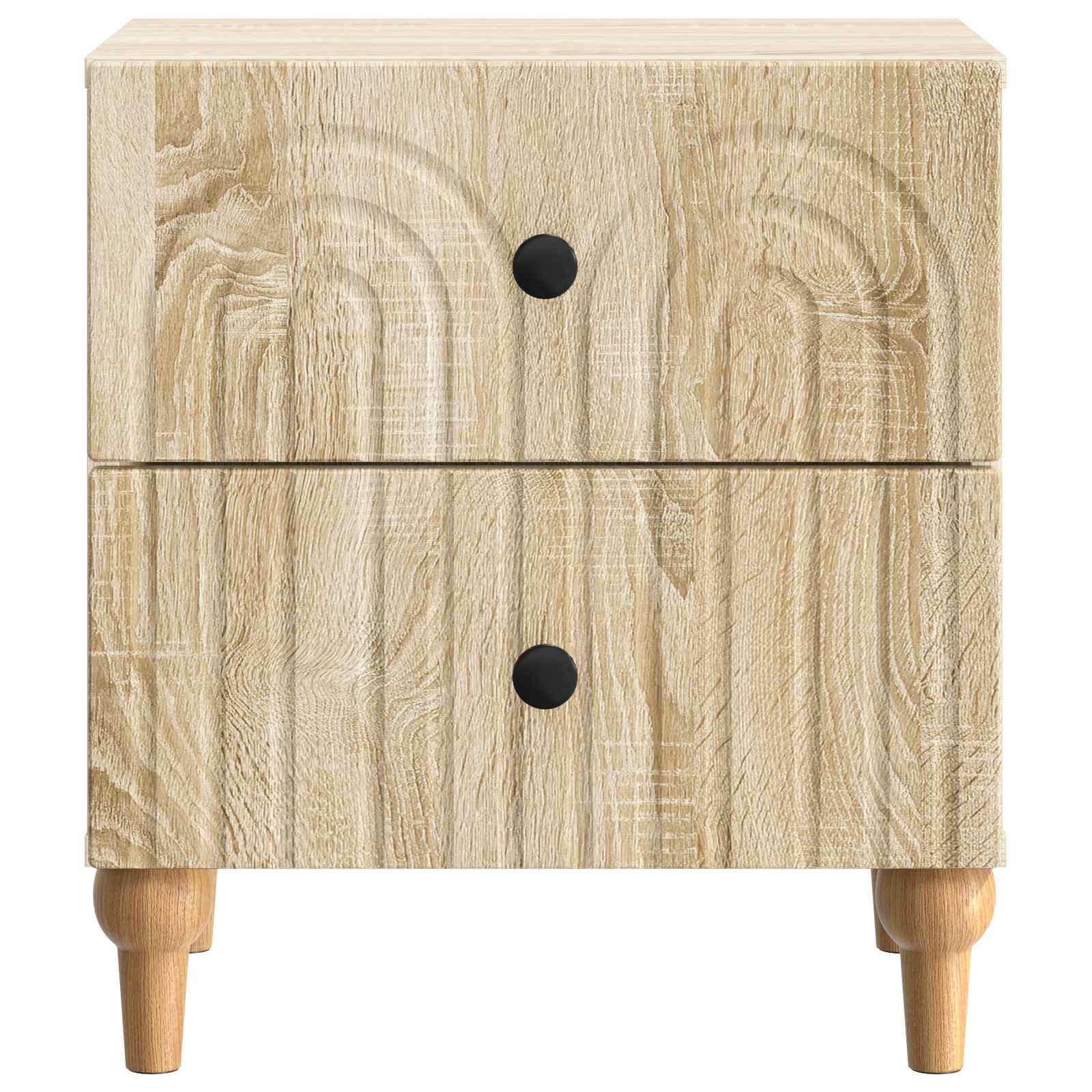 Noční Skříňka Se Zásuvkou 2 Pcs Dub Sonoma 43 X 34,5 X 48 Cm