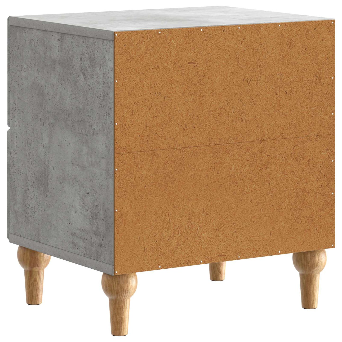 Noční Skříňka Se Zásuvkou 2 Pcs Betonově Šedá 43 X 34,5 X 48 Cm