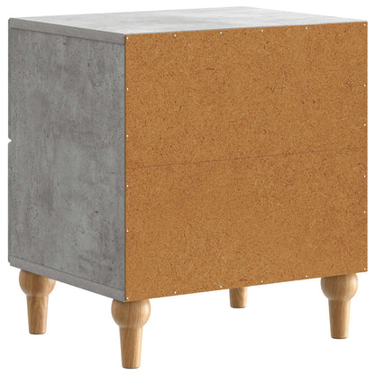 Noční Skříňka Se Zásuvkou 2 Pcs Betonově Šedá 43 X 34,5 X 48 Cm