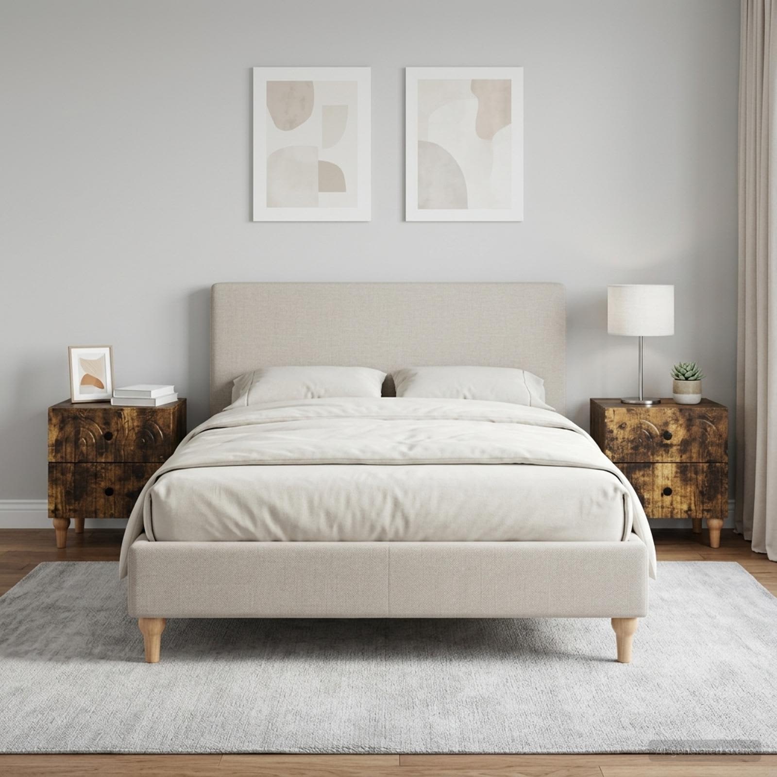 Noční Skříňka Se Zásuvkou 2 Pcs Kouřový Dub 43 X 34,5 X 48 Cm