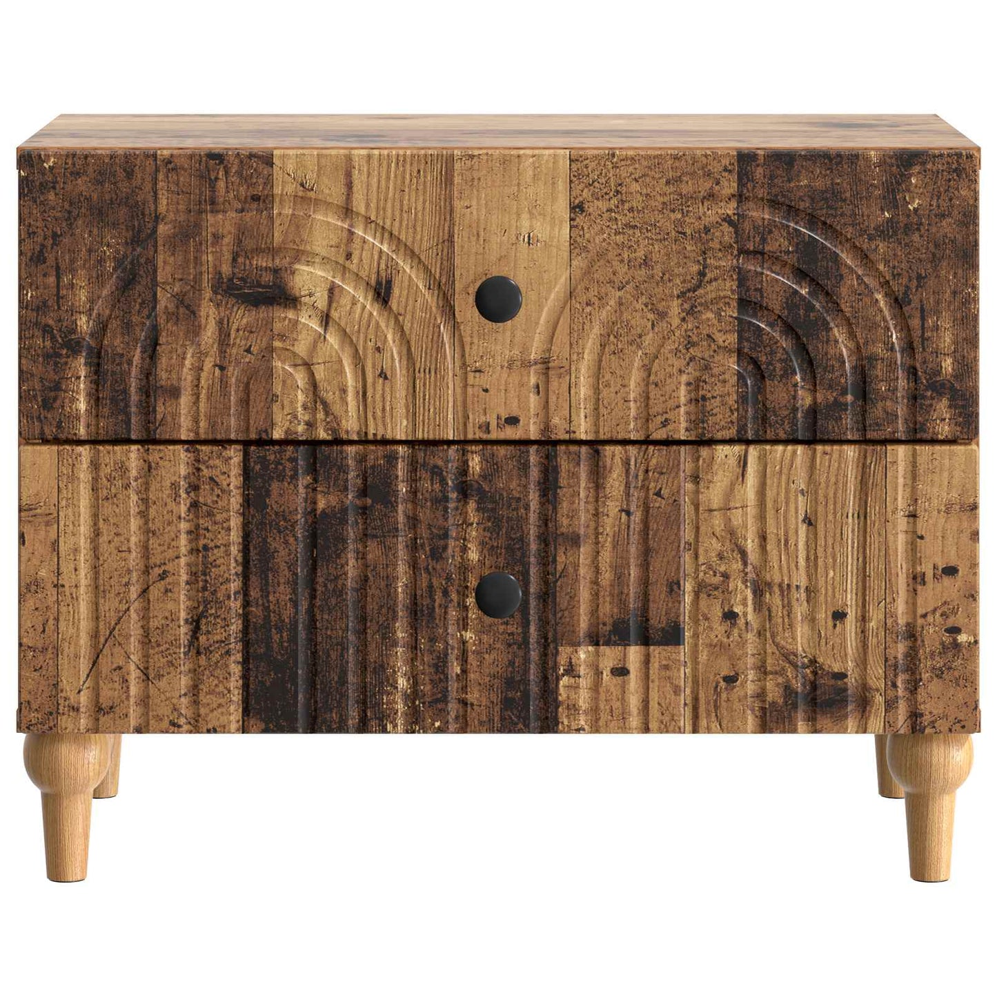 Noční Skříňka Staré Dřevo 62 X 34,5 X 48 Cm Kompozitní Dřevo