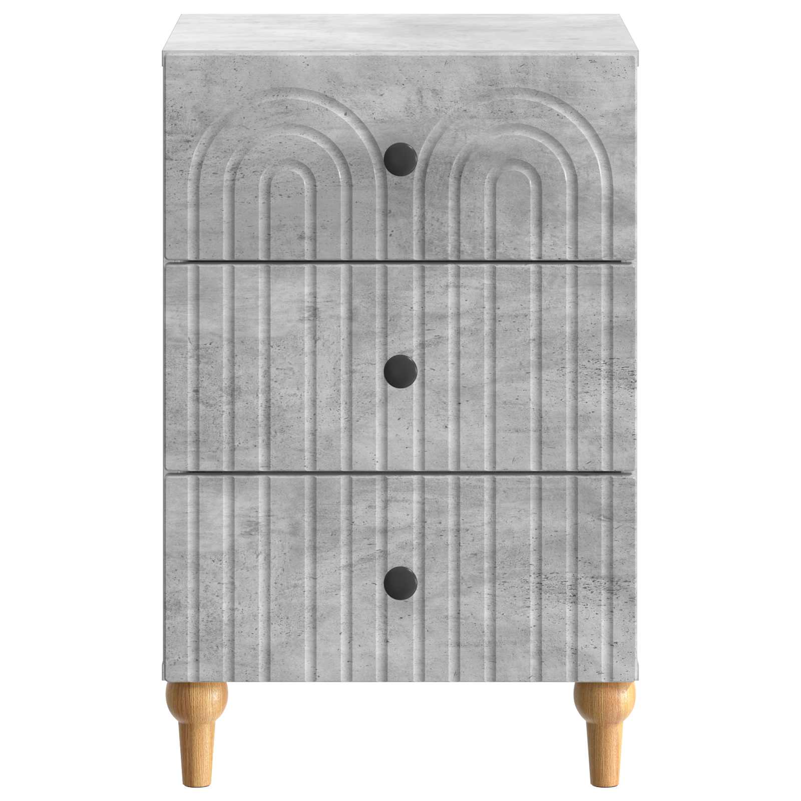 Noční Skříňka Betonově Šedá 43X 41 X 66,5 Cm Kompozitní Dřevo