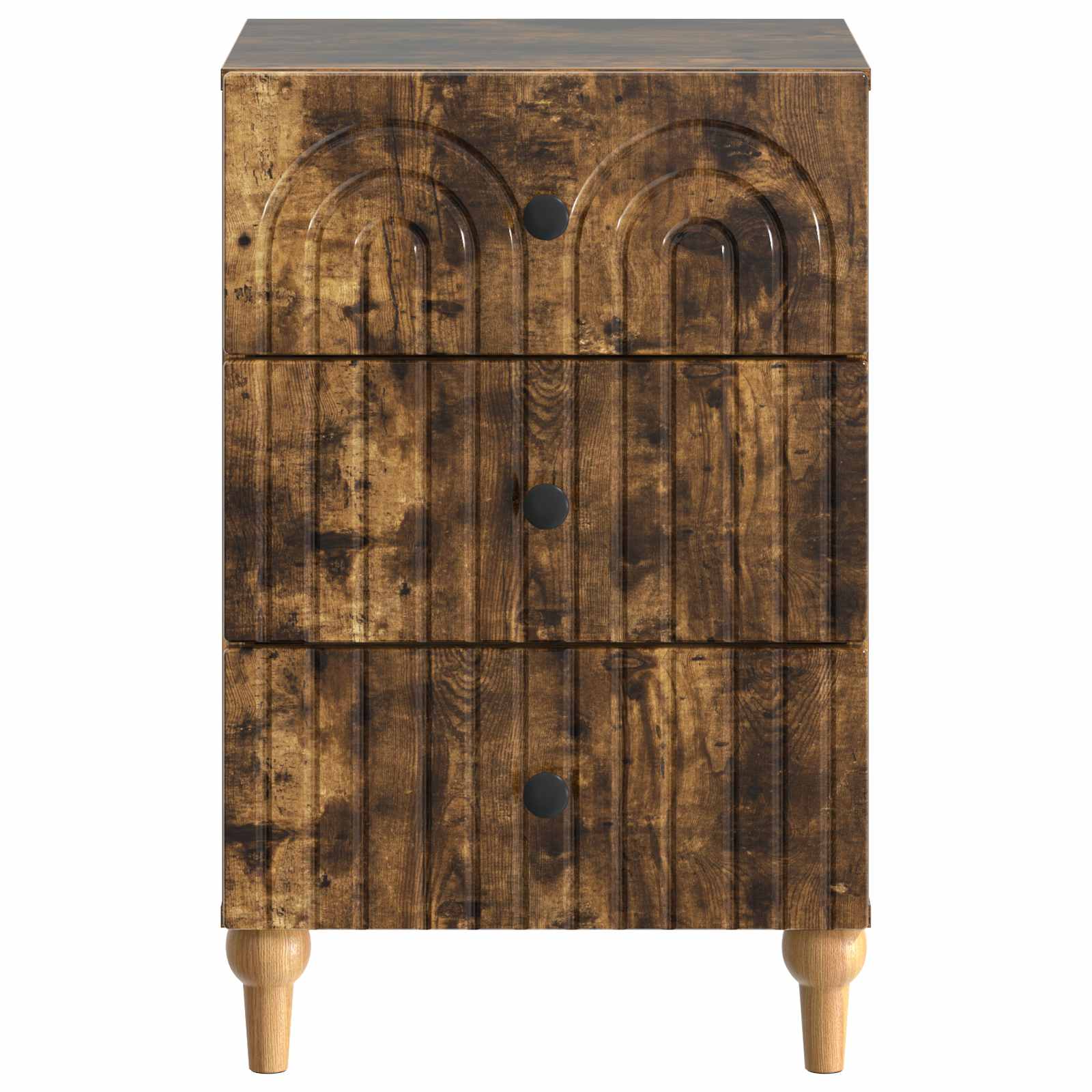 Noční Skříňka Kouřový Dub 43X 41 X 66,5 Cm Kompozitní Dřevo