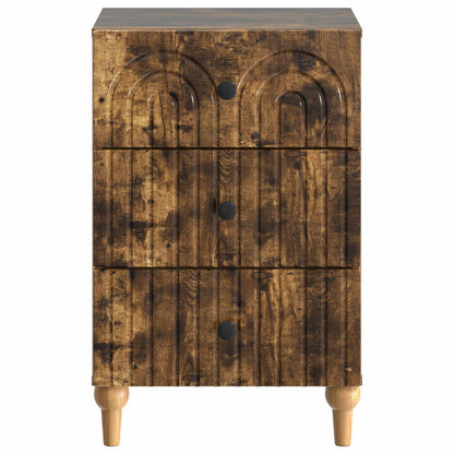 Noční Skříňka Kouřový Dub 43X 41 X 66,5 Cm Kompozitní Dřevo