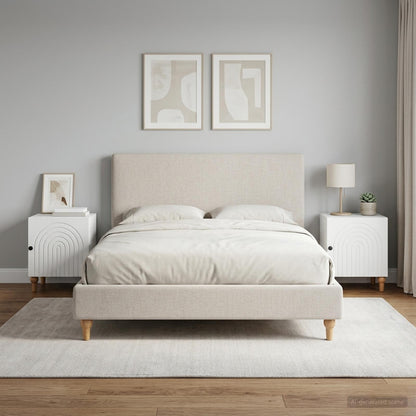 Noční Skříňka 2 Pcs Bílá 43 X 34,5 X 50 Cm Kompozitní Dřevo