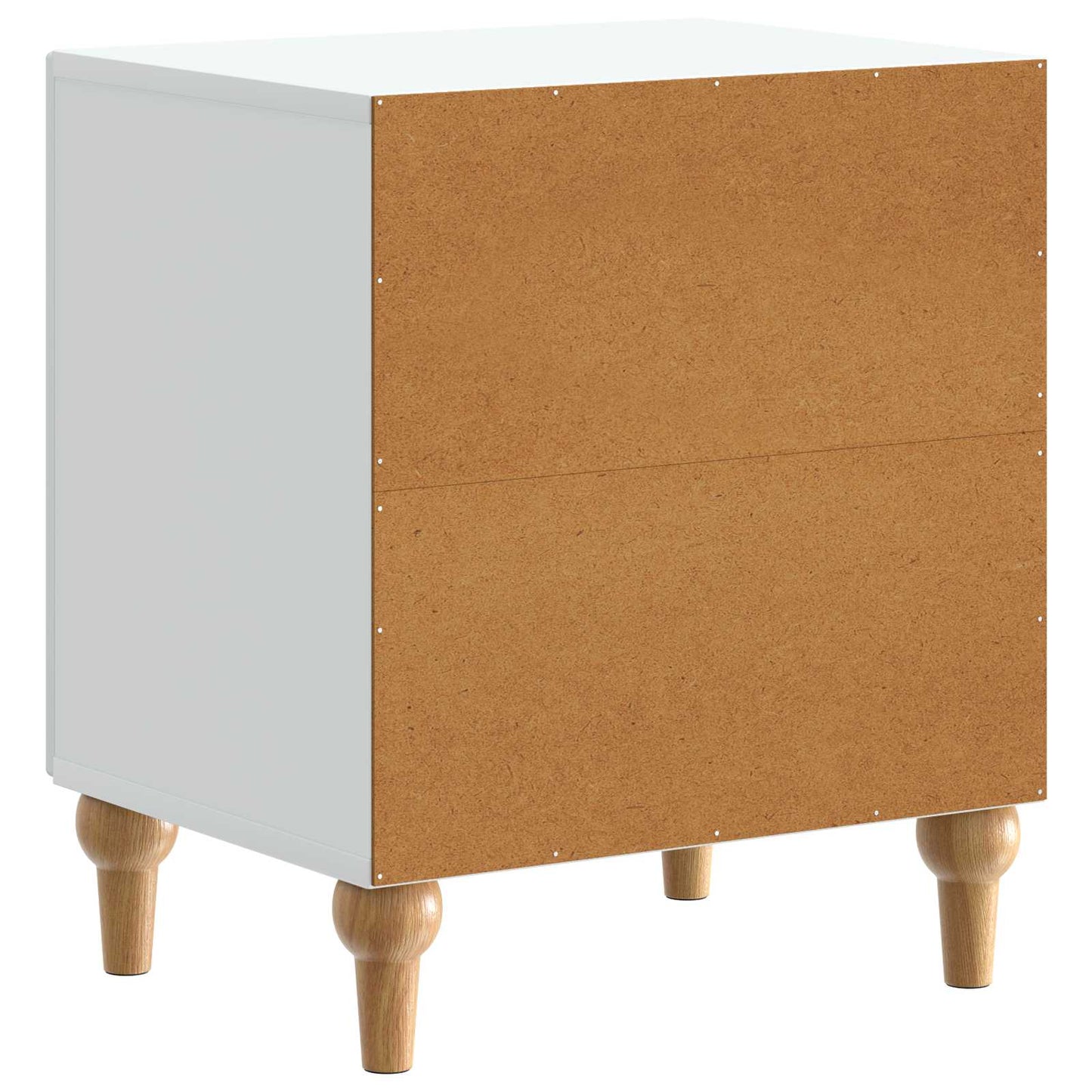 Noční Skříňka 2 Pcs Bílá 43 X 34,5 X 50 Cm Kompozitní Dřevo