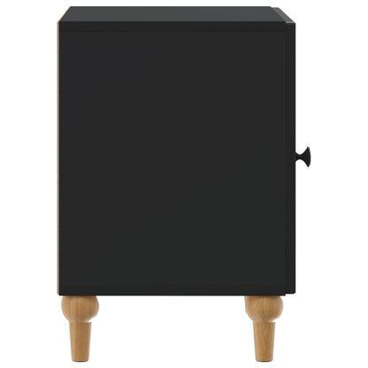 Noční Skříňka 2 Pcs Černá 43 X 34,5 X 50 Cm Kompozitní Dřevo