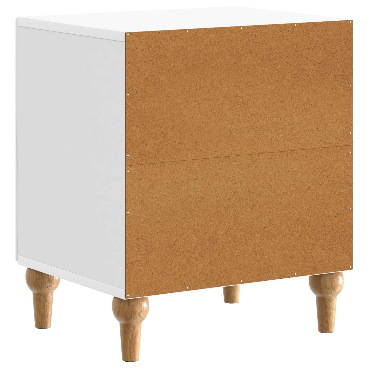 Noční Skříňka 2 Pcs Bílá S Vysokým Leskem 43 X 34,5 X 50 Cm