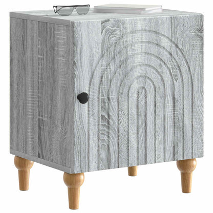 Noční Skříňka 2 Pcs Šedá Sonoma 43 X 34,5 X 50 Cm