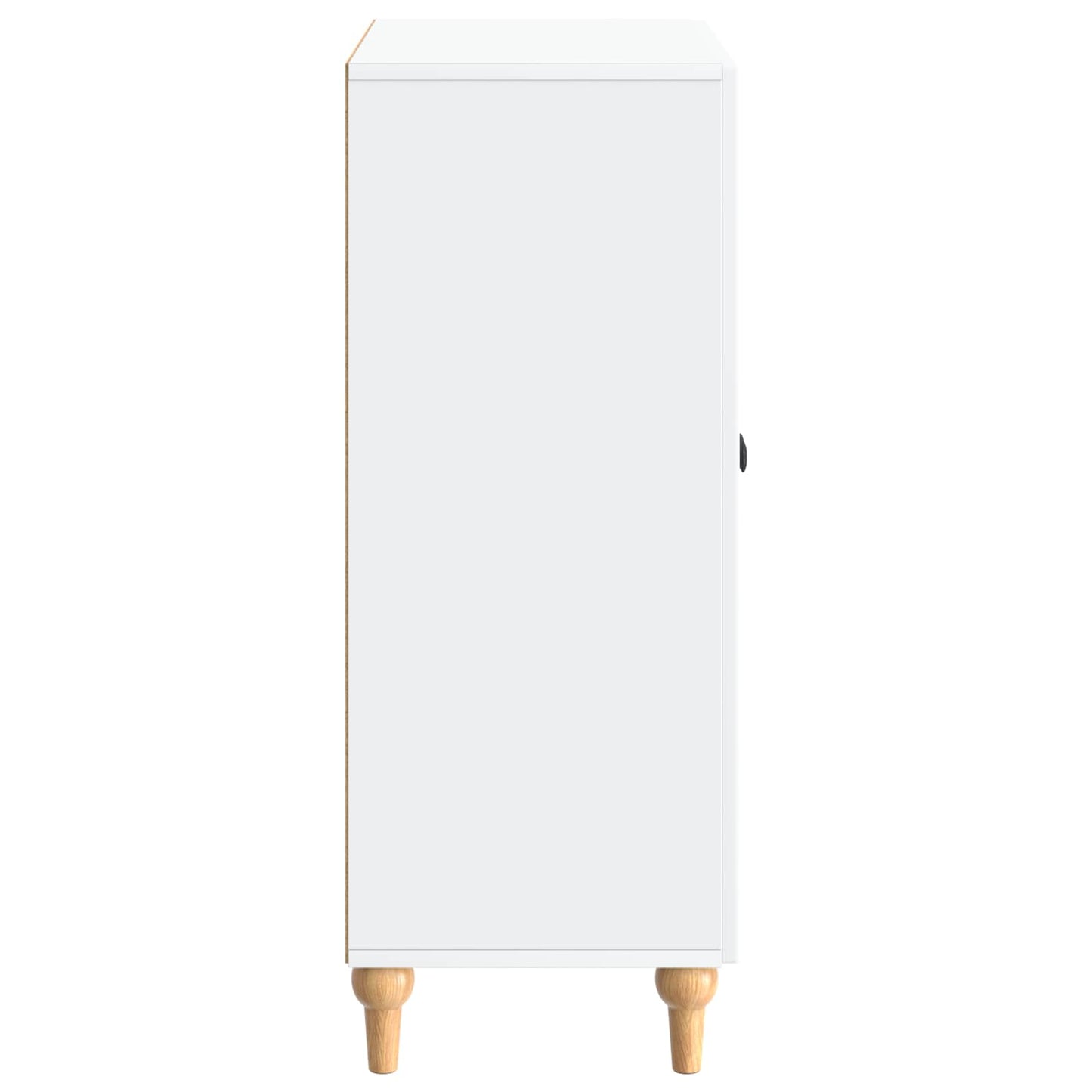 Servírovací Skříň Bílá 66 X 34,5 X 90 Cm Kompozitní Dřevo