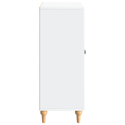 Servírovací Skříň Bílá 66 X 34,5 X 90 Cm Kompozitní Dřevo