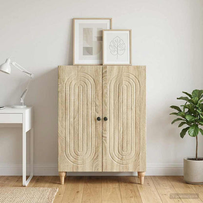 Servírovací Skříň Dub Sonoma 66 X 34,5 X 90 Cm Kompozitní Dřevo
