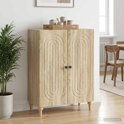 Servírovací Skříň Dub Sonoma 66 X 34,5 X 90 Cm Kompozitní Dřevo