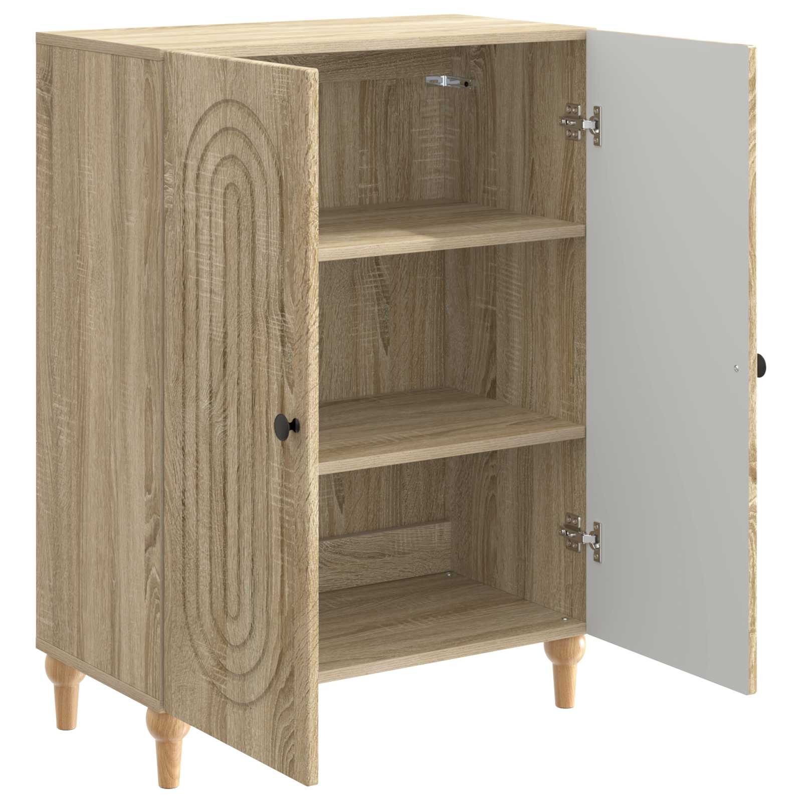Servírovací Skříň Dub Sonoma 66 X 34,5 X 90 Cm Kompozitní Dřevo