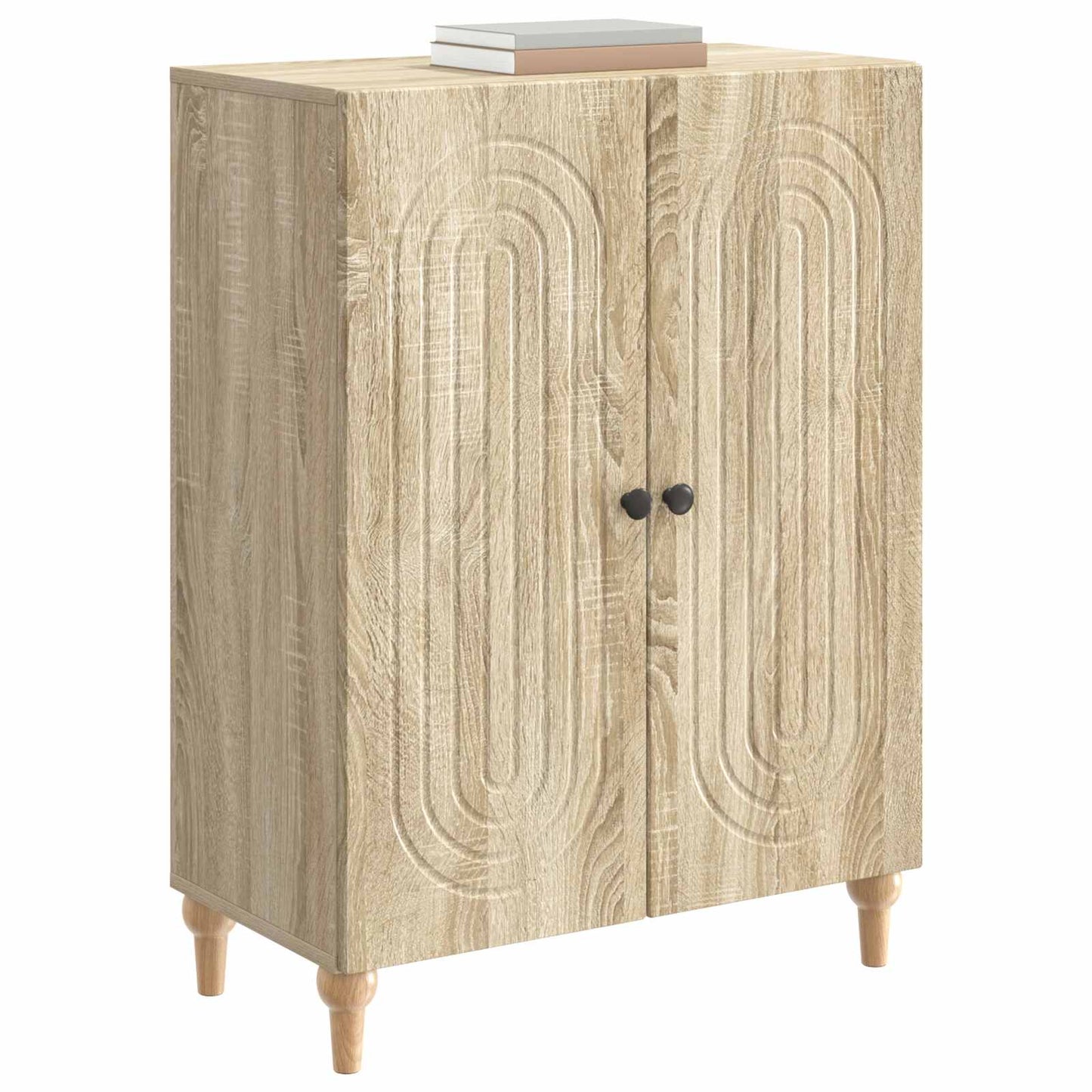 Servírovací Skříň Dub Sonoma 66 X 34,5 X 90 Cm Kompozitní Dřevo