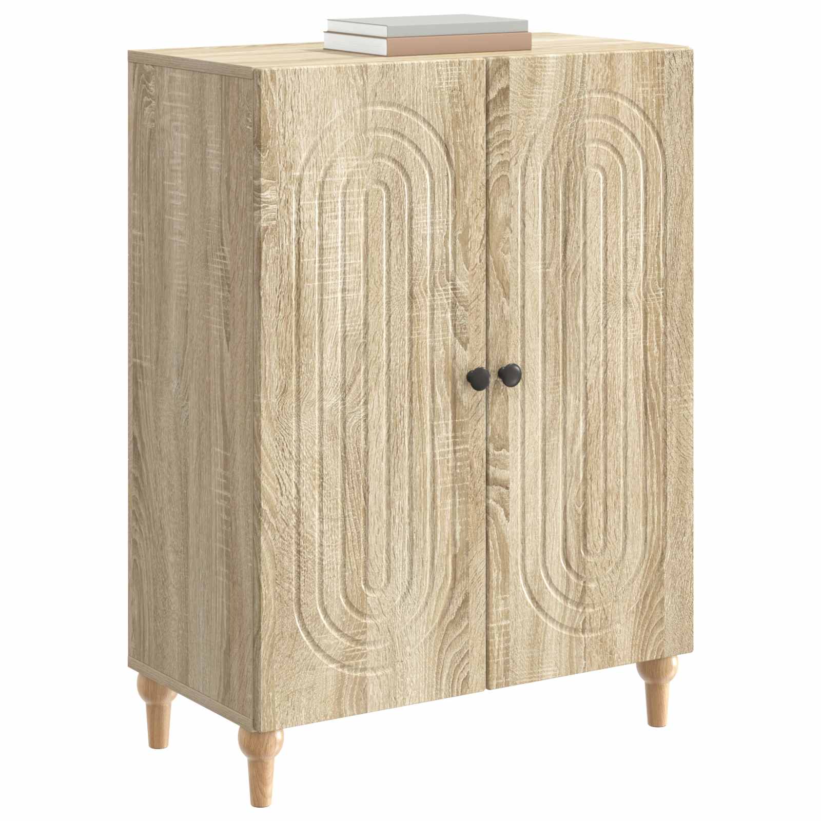 Servírovací Skříň Dub Sonoma 66 X 34,5 X 90 Cm Kompozitní Dřevo