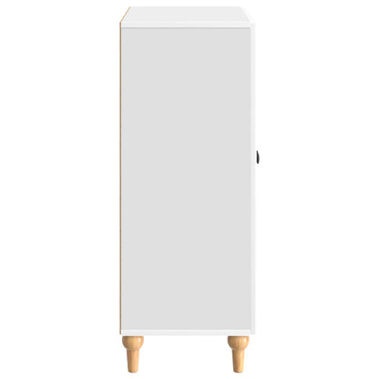 Servírovací Skříň Bílá S Vysokým Leskem 66 X 34,5 X 90 Cm