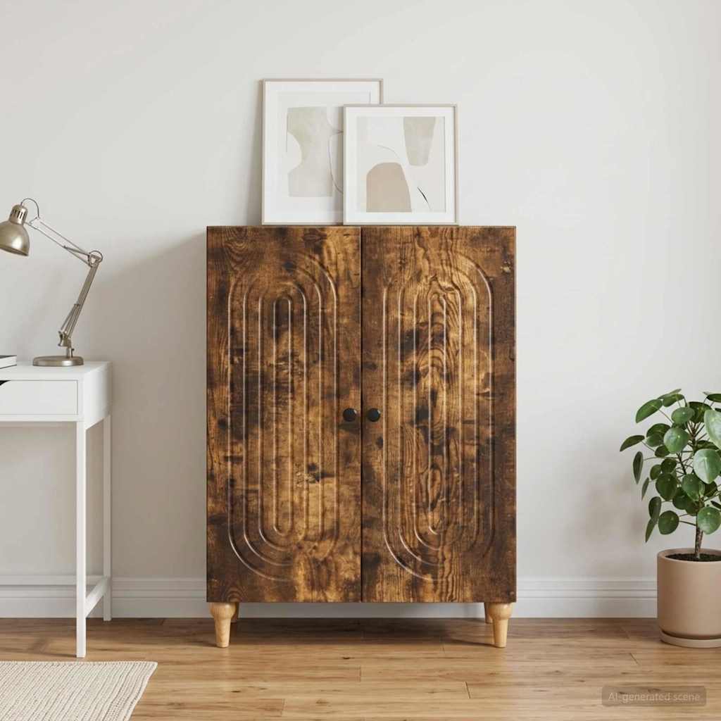 Servírovací Skříň Kouřový Dub 66 X 34,5 X 90 Cm