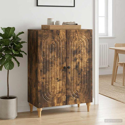 Servírovací Skříň Kouřový Dub 66 X 34,5 X 90 Cm
