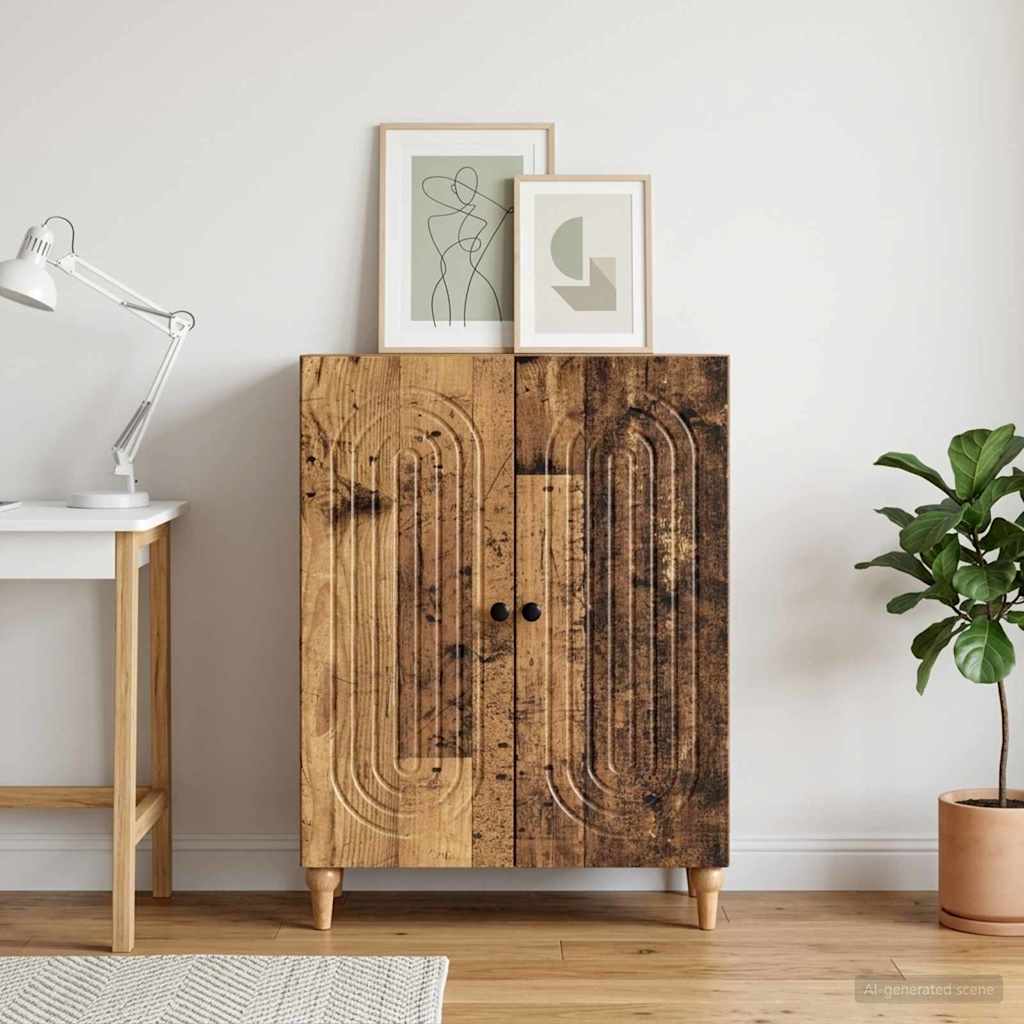 Servírovací Skříň Staré Dřevo 66 X 34,5 X 90 Cm