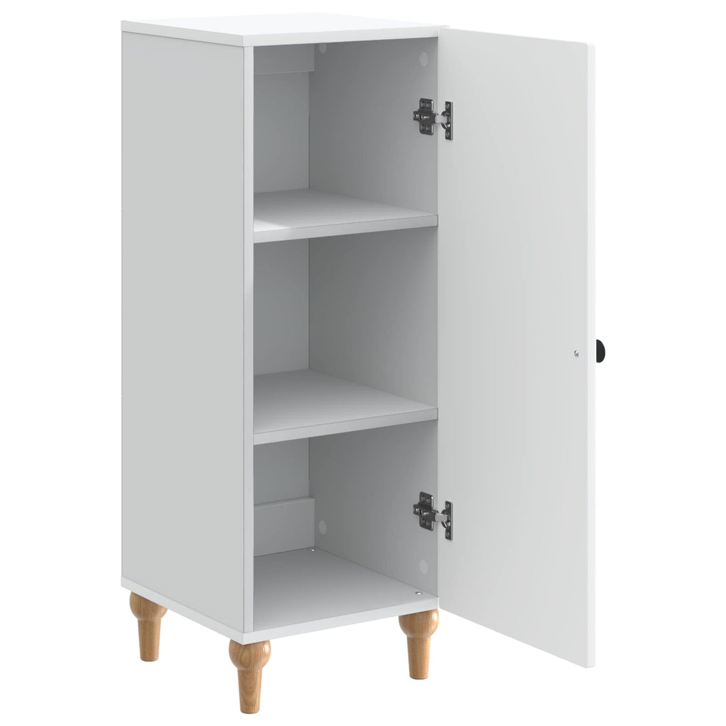 Servírovací Skříň Bílá 33 X 34,5 X 90 Cm Kompozitní Dřevo