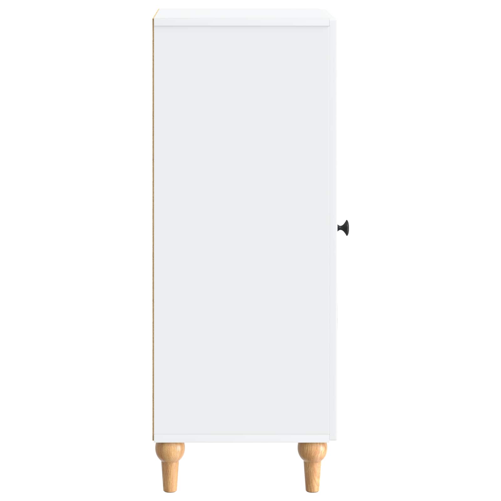 Servírovací Skříň Bílá 33 X 34,5 X 90 Cm Kompozitní Dřevo