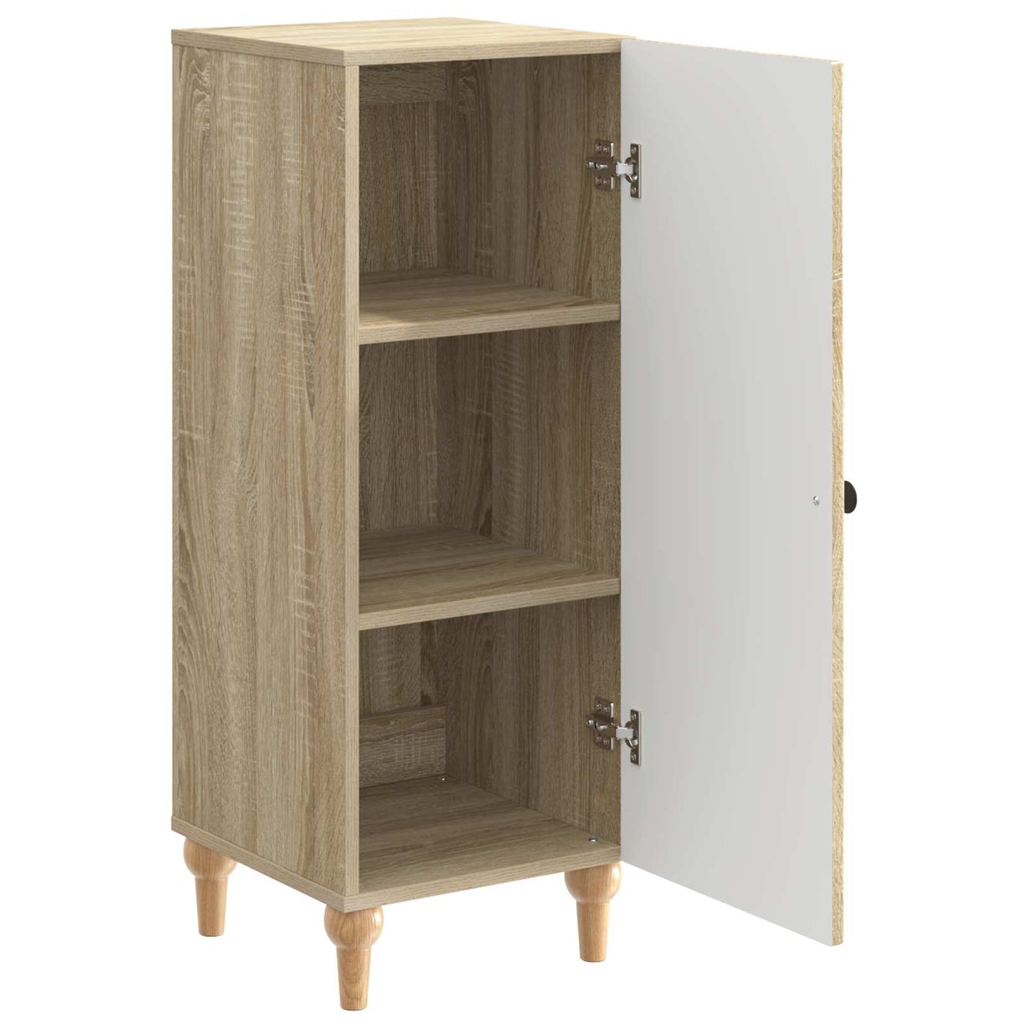 Servírovací Skříň Dub Sonoma 33 X 34,5 X 90 Cm Kompozitní Dřevo