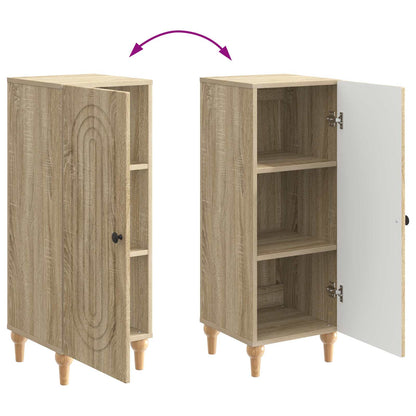 Servírovací Skříň Dub Sonoma 33 X 34,5 X 90 Cm Kompozitní Dřevo