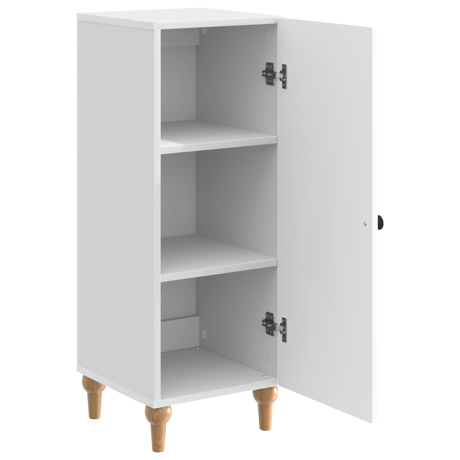 Servírovací Skříň Bílá S Vysokým Leskem 33 X 34,5 X 90 Cm