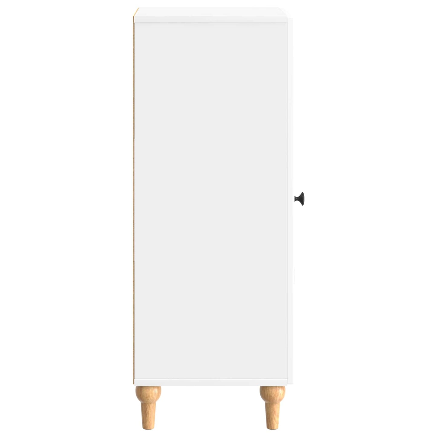 Servírovací Skříň Bílá S Vysokým Leskem 33 X 34,5 X 90 Cm