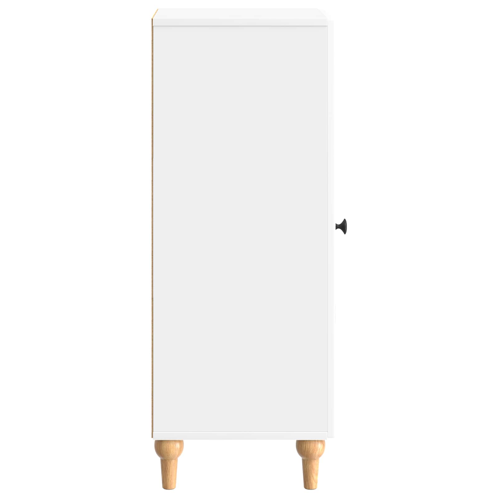 Servírovací Skříň Bílá S Vysokým Leskem 33 X 34,5 X 90 Cm