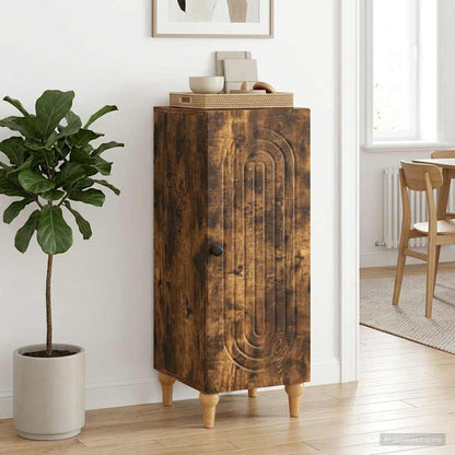 Servírovací Skříň Kouřový Dub 33 X 34,5 X 90 Cm