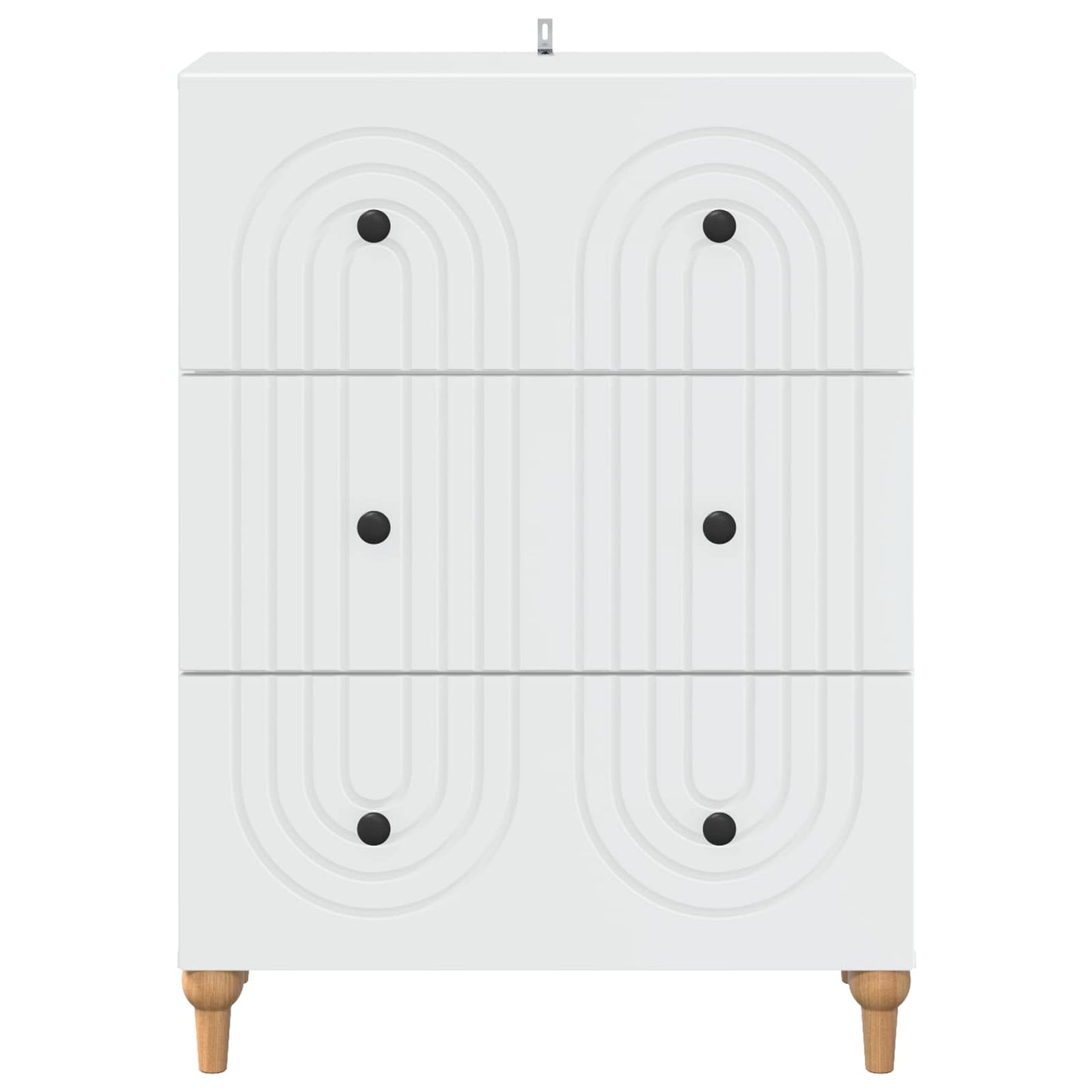 Skříň Se Zásuvkami Bílá 66 X 34,5 X 90 Cm Kompozitní Dřevo