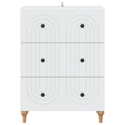 Skříň Se Zásuvkami Bílá 66 X 34,5 X 90 Cm Kompozitní Dřevo