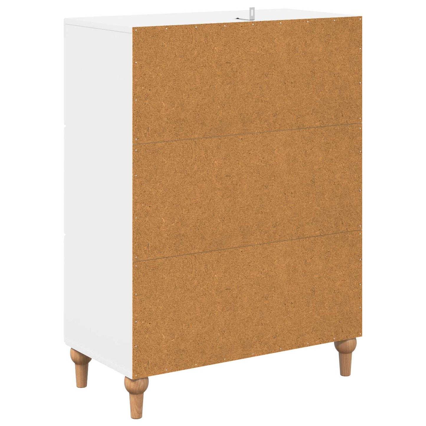 Skříň Se Zásuvkami Bílá S Vysokým Leskem 66 X 34,5 X 90 Cm
