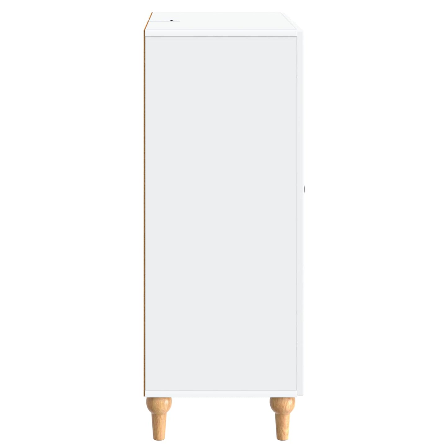 Servírovací Skříň Bílá 66 X 34,5 X 90 Cm Kompozitní Dřevo