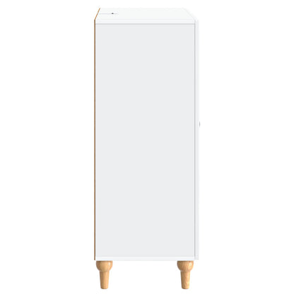 Servírovací Skříň Bílá 66 X 34,5 X 90 Cm Kompozitní Dřevo
