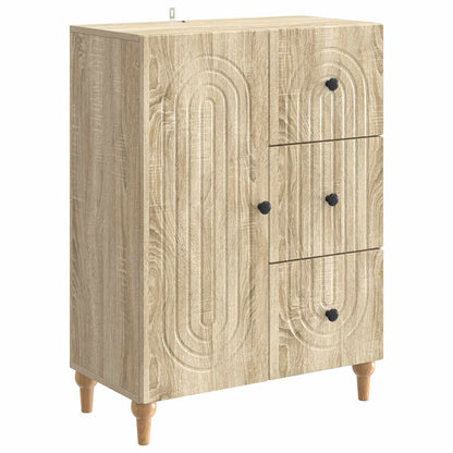Servírovací Skříň Dub Sonoma 66 X 34,5 X 90 Cm Kompozitní Dřevo