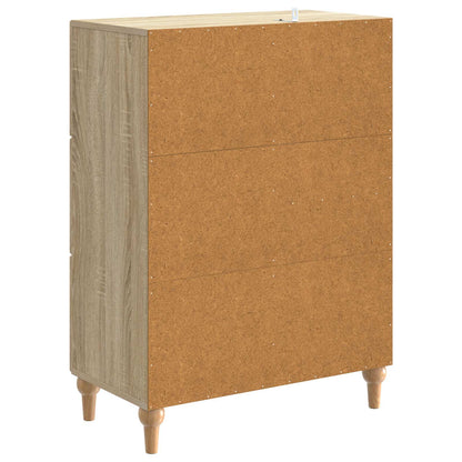 Servírovací Skříň Dub Sonoma 66 X 34,5 X 90 Cm Kompozitní Dřevo