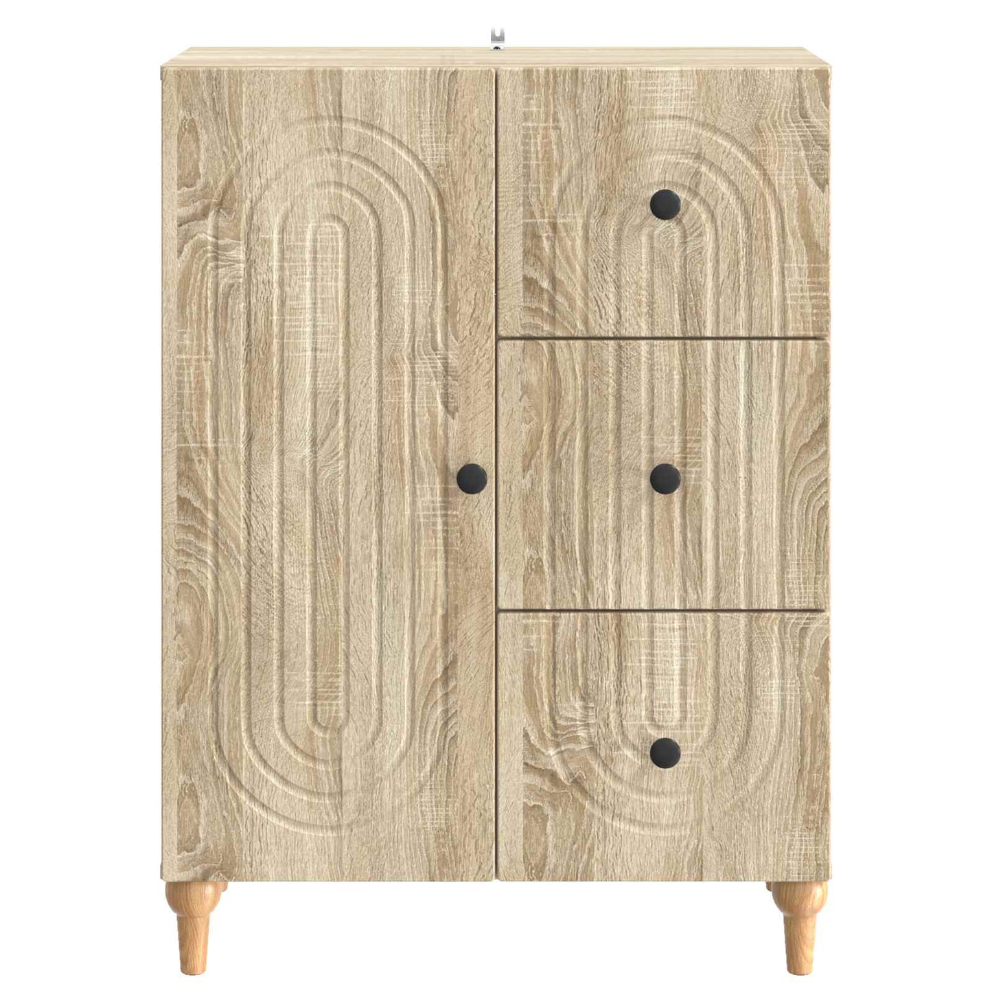 Servírovací Skříň Dub Sonoma 66 X 34,5 X 90 Cm Kompozitní Dřevo
