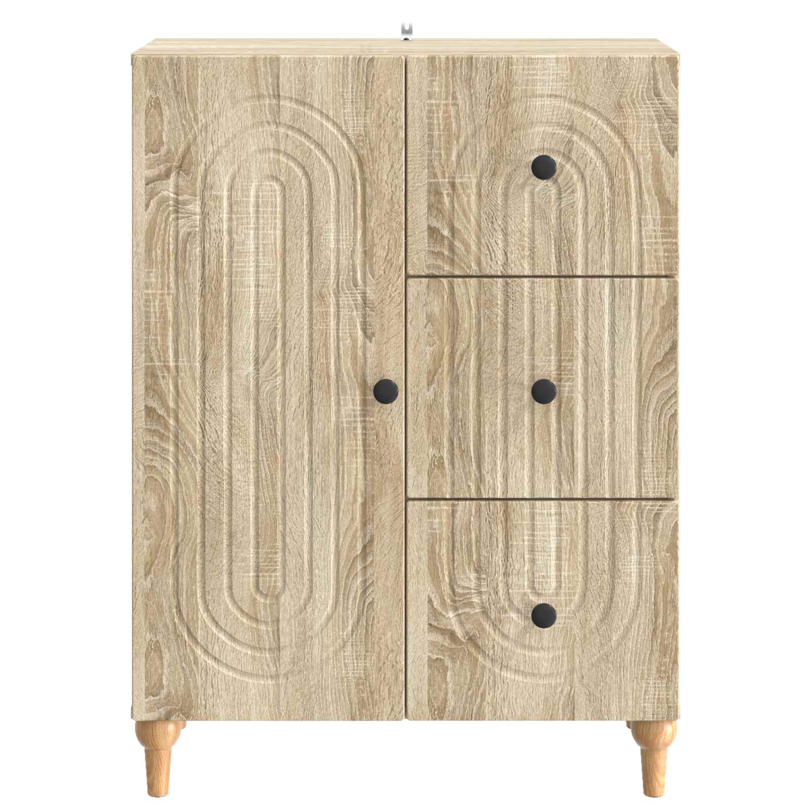 Servírovací Skříň Dub Sonoma 66 X 34,5 X 90 Cm Kompozitní Dřevo