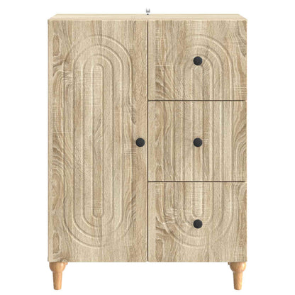 Servírovací Skříň Dub Sonoma 66 X 34,5 X 90 Cm Kompozitní Dřevo