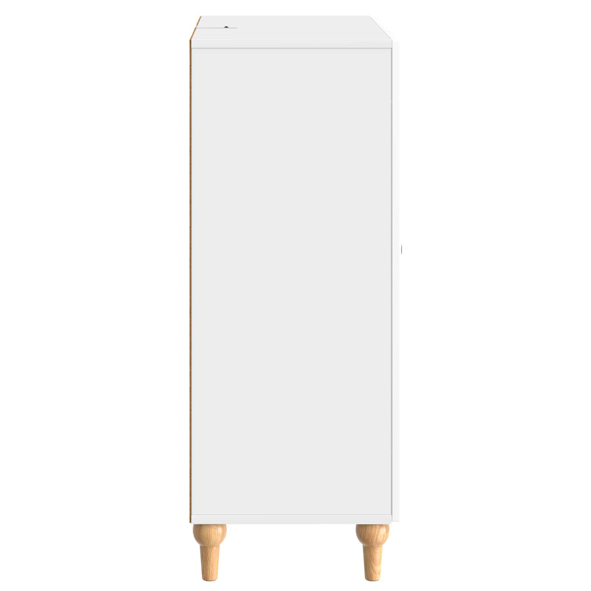 Servírovací Skříň Bílá S Vysokým Leskem 66 X 34,5 X 90 Cm