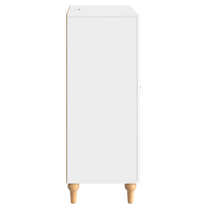 Servírovací Skříň Bílá S Vysokým Leskem 66 X 34,5 X 90 Cm