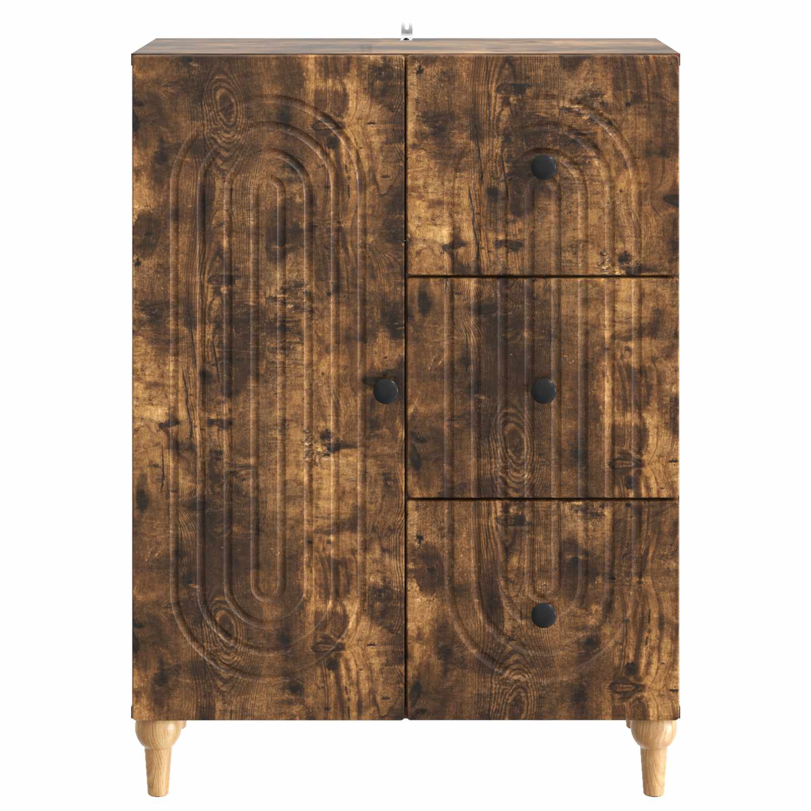 Servírovací Skříň Se Zásuvkou Kouřový Dub 66 X 34,5 X 90 Cm