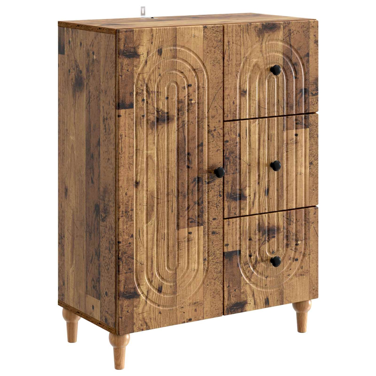 Servírovací Skříň Se Zásuvkou Staré Dřevo 66 X 34,5 X 90 Cm