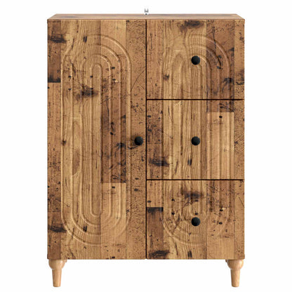 Servírovací Skříň Se Zásuvkou Staré Dřevo 66 X 34,5 X 90 Cm