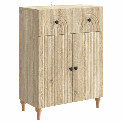 Servírovací Skříň Dub Sonoma 66 X 34,5 X 90 Cm Kompozitní Dřevo