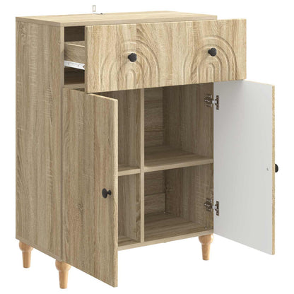 Servírovací Skříň Dub Sonoma 66 X 34,5 X 90 Cm Kompozitní Dřevo