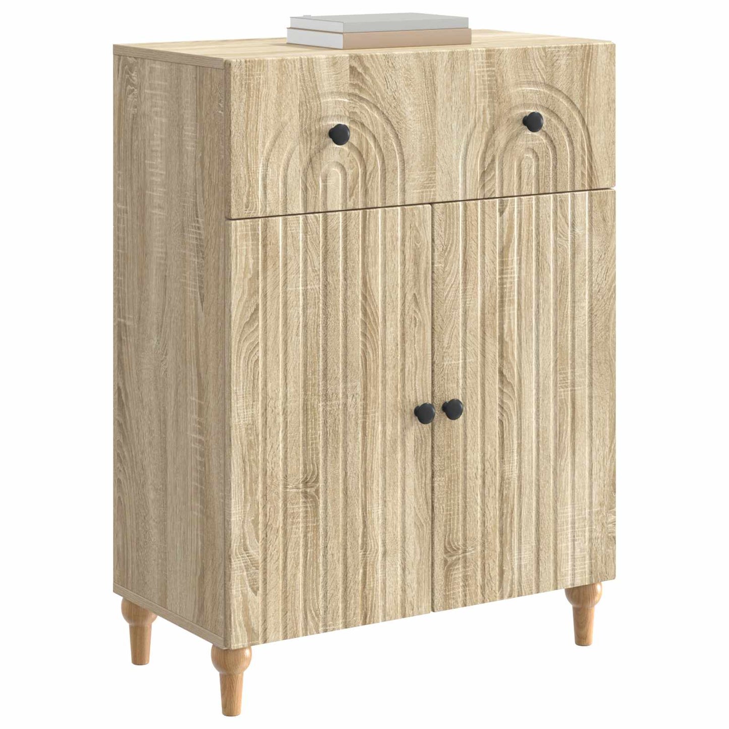 Servírovací Skříň Dub Sonoma 66 X 34,5 X 90 Cm Kompozitní Dřevo
